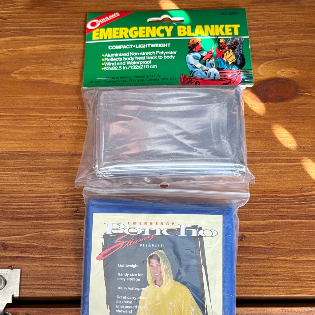 Emergency Blanket And Poncho Set Emergency Blanket And Poncho Set